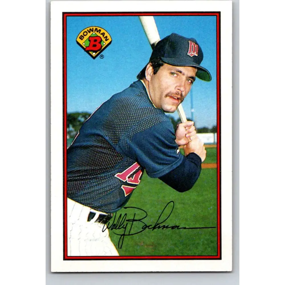 1989 Bowman #159 Wally Backman NM-MT Minnesota Twins Baseball Card Image 1