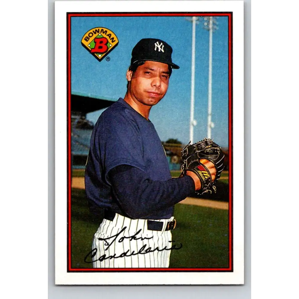 1989 Bowman #171 John Candelaria NM-MT New York Yankees Baseball Card Image 1