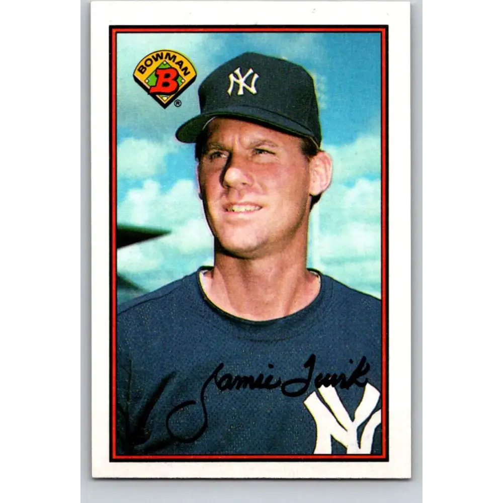 1989 Bowman #173 Jamie Quirk NM-MT New York Yankees Baseball Card Image 1