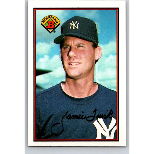 1989 Bowman #173 Jamie Quirk NM-MT New York Yankees Baseball Card Image 1