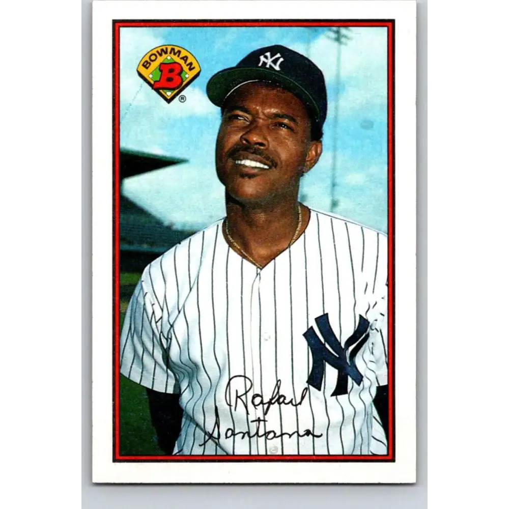 1989 Bowman #174 Rafael Santana NM-MT New York Yankees Baseball Card Image 1