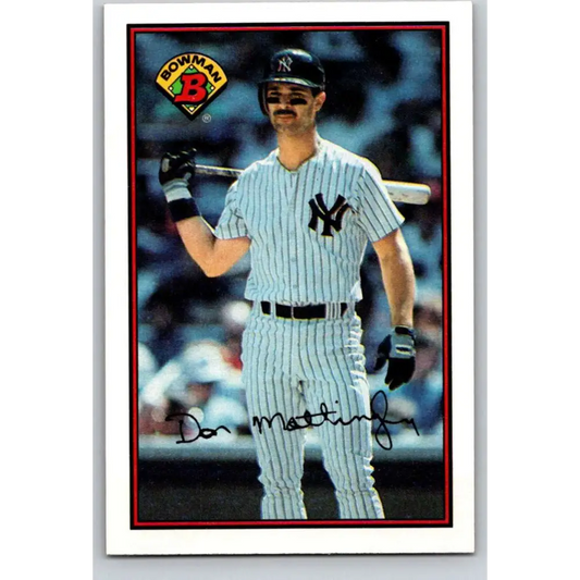 1989 Bowman #176 Don Mattingly NM-MT New York Yankees Baseball Card Image 1
