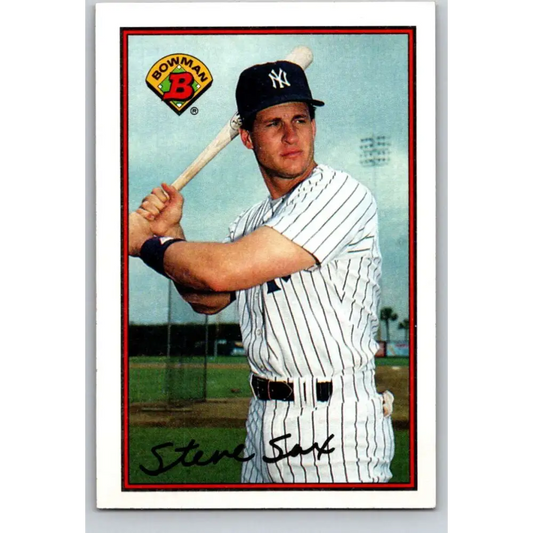 1989 Bowman #178 Steve Sax NM-MT New York Yankees Baseball Card Image 1