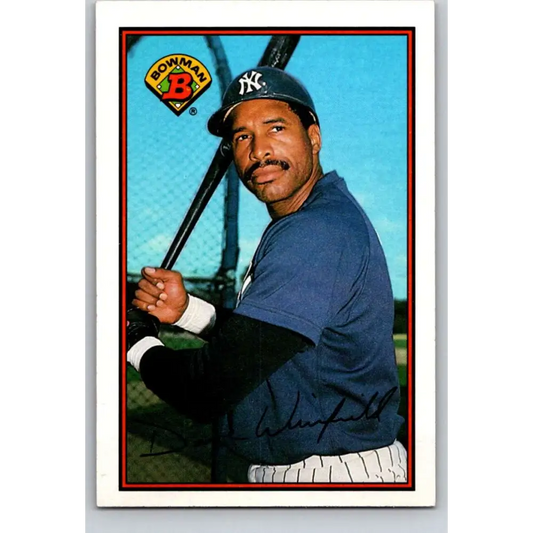 1989 Bowman #179 Dave Winfield NM-MT New York Yankees Baseball Card Image 1