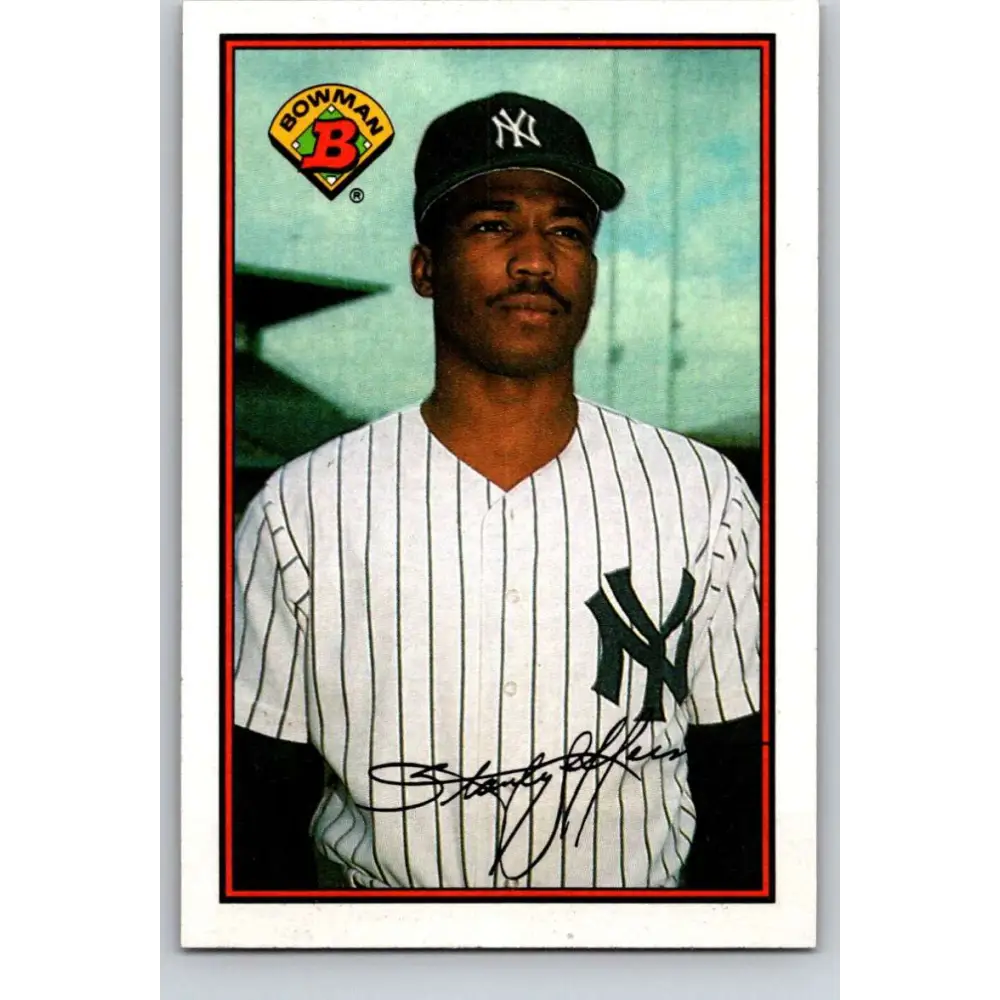1989 Bowman #180 Stan Jefferson NM-MT New York Yankees Baseball Card Image 1