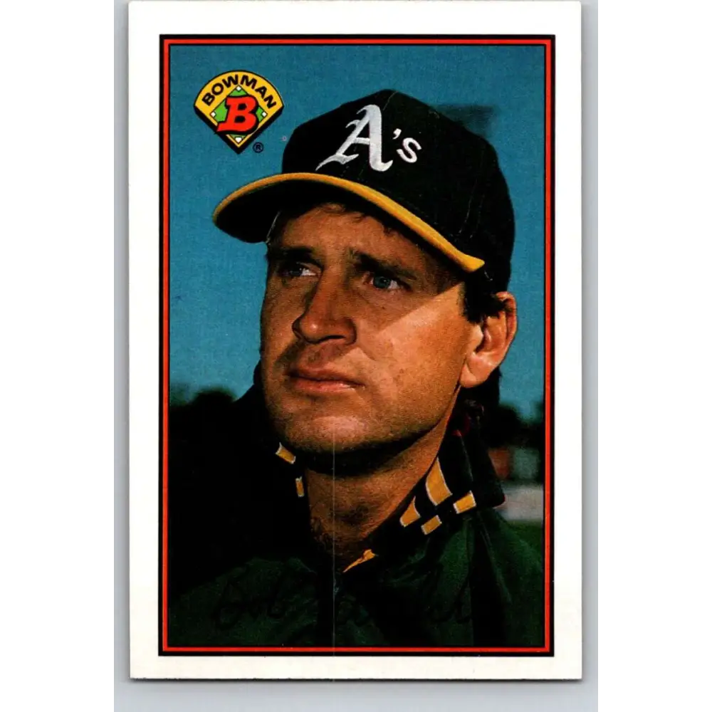 1989 Bowman #186 Bob Welch NM-MT Oakland Athletics Baseball Card Image 1
