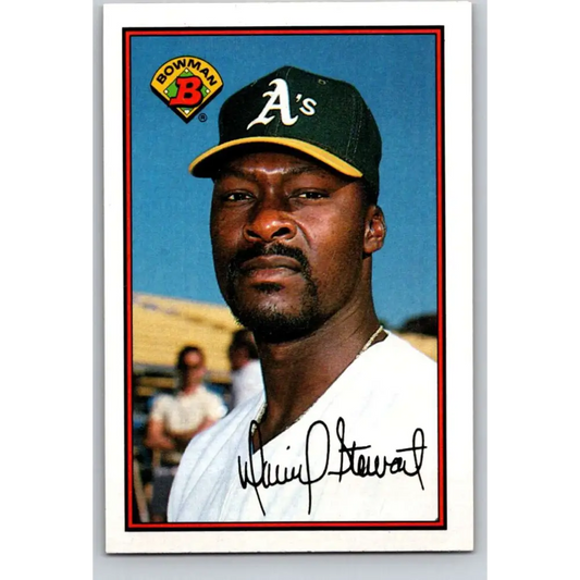 1989 Bowman #188 Dave Stewart NM-MT Oakland Athletics Baseball Card Image 1