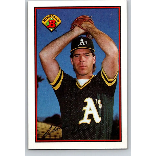 1989 Bowman #192 Storm Davis NM-MT Oakland Athletics Baseball Card Image 1