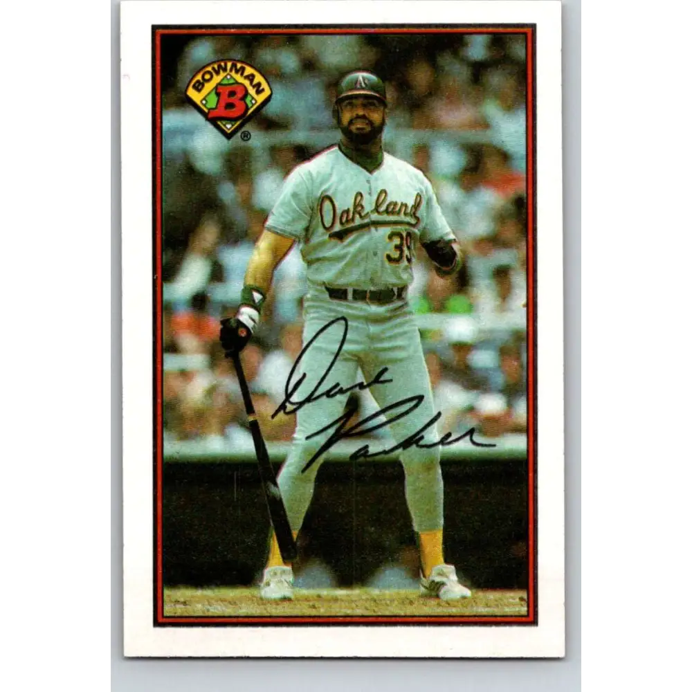 1989 Bowman #202 Dave Parker NM-MT Oakland Athletics Baseball Card Image 1