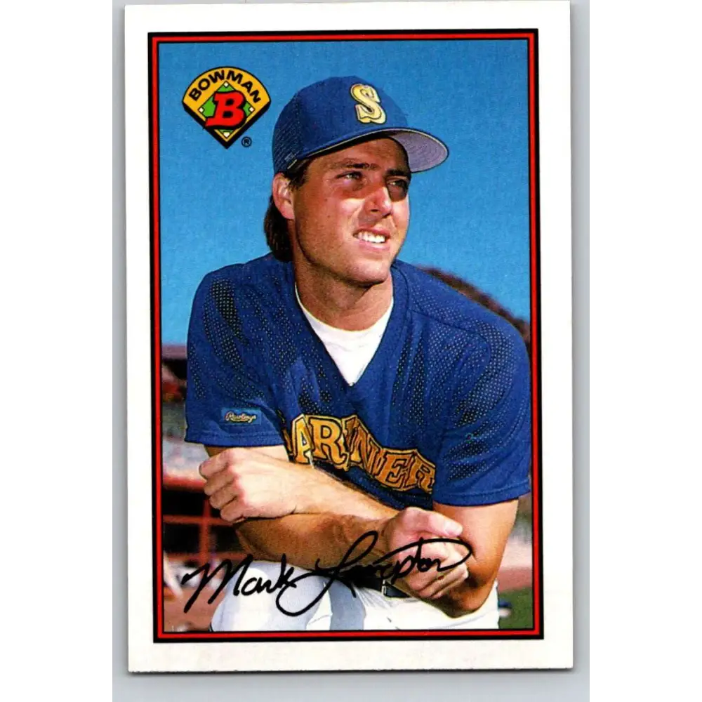 1989 Bowman #205 Mark Langston NM-MT Seattle Mariners Baseball Card Image 1