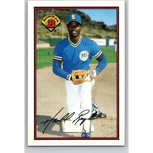 1989 Bowman #210 Harold Reynolds NM-MT Seattle Mariners Baseball Card Image 1