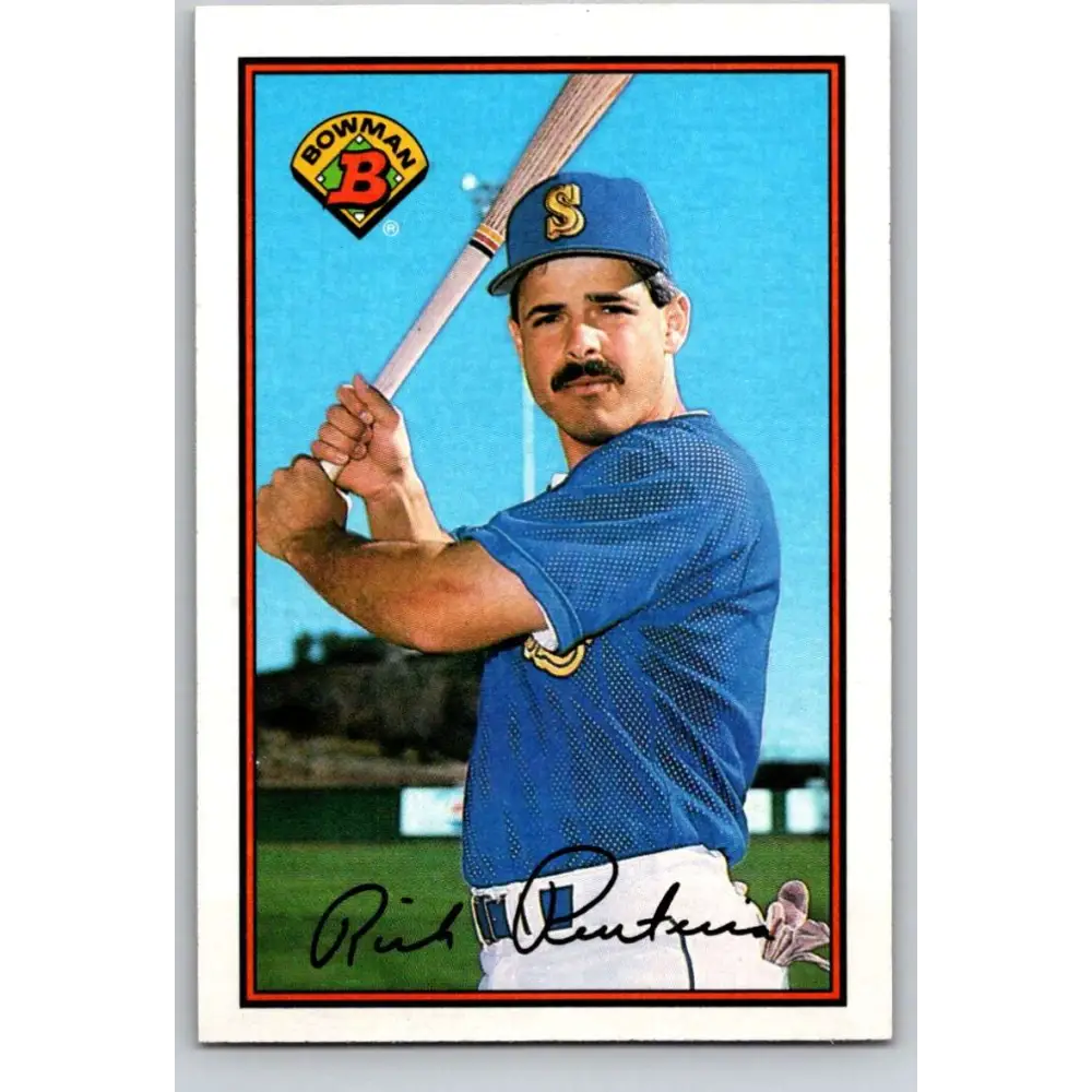 1989 Bowman #212 Rich Renteria NM-MT Seattle Mariners Baseball Card Image 1
