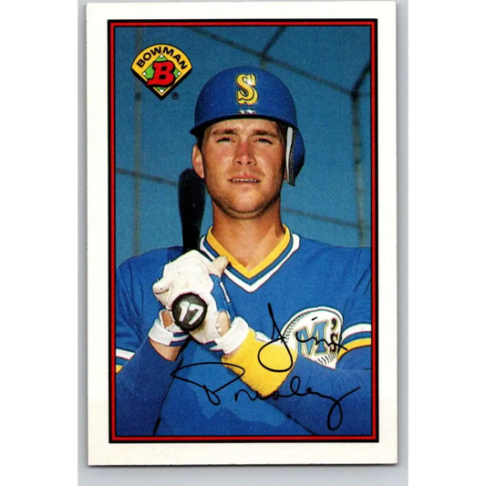 1989 Bowman #214 Jim Presley NM-MT Seattle Mariners Baseball Card Image 1