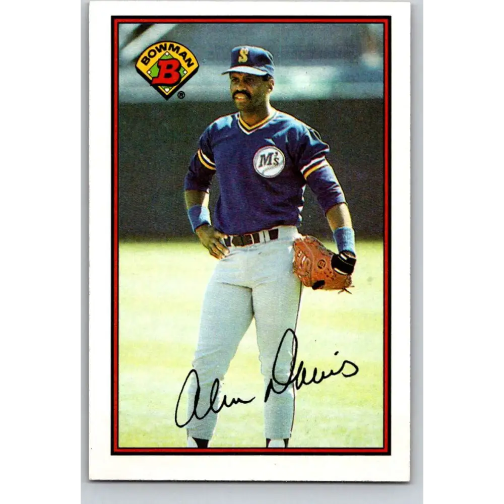 1989 Bowman #215 Alvin Davis NM-MT Seattle Mariners Baseball Card Image 1