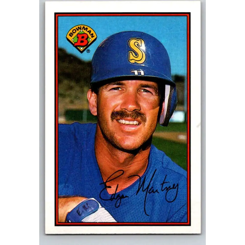 1989 Bowman #216 Edgar Martinez NM-MT Seattle Mariners Baseball Card Image 1