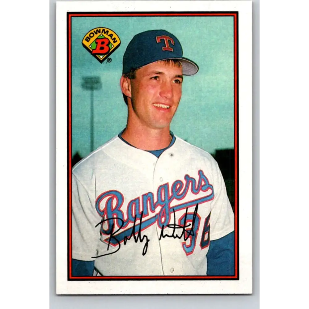1989 Bowman #222 Bobby Witt NM-MT Texas Rangers Baseball Card Image 1