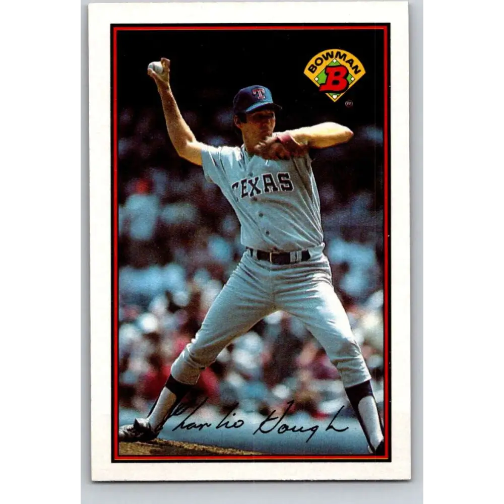 1989 Bowman #224 Charlie Hough NM-MT Texas Rangers Baseball Card Image 1
