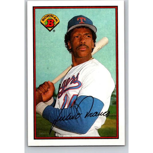1989 Bowman #228 Julio Franco NM-MT Texas Rangers Baseball Card Image 1