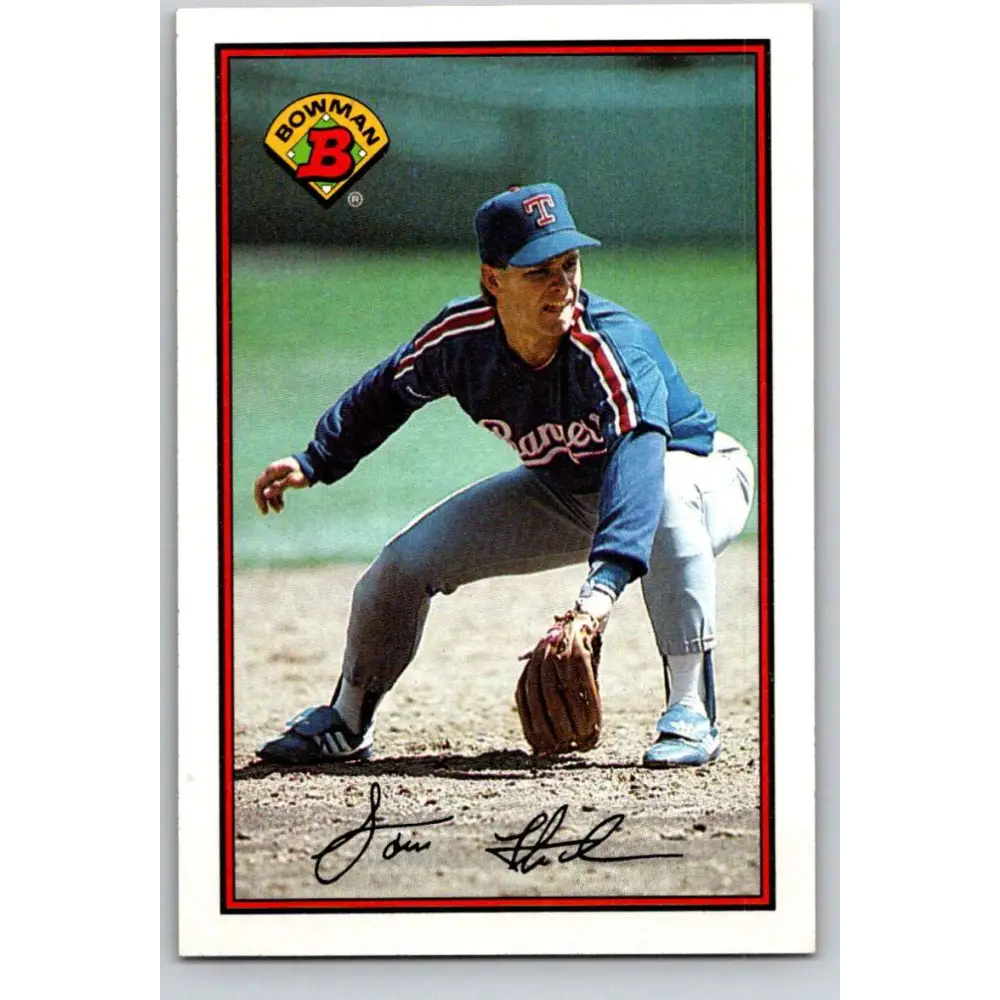 1989 Bowman #230 Scott Fletcher NM-MT Texas Rangers Baseball Card Image 1
