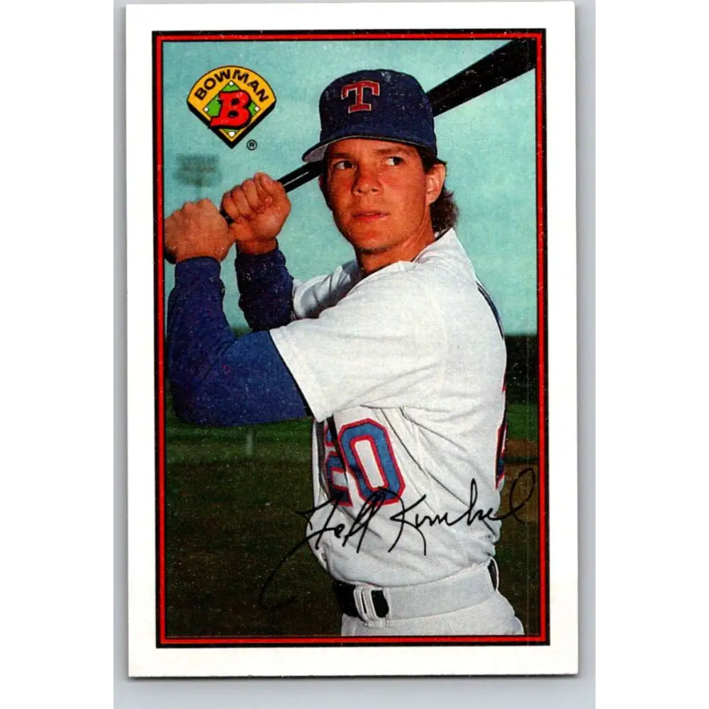 1989 Bowman #231 Jeff Kunkel NM-MT Texas Rangers Baseball Card Image 1
