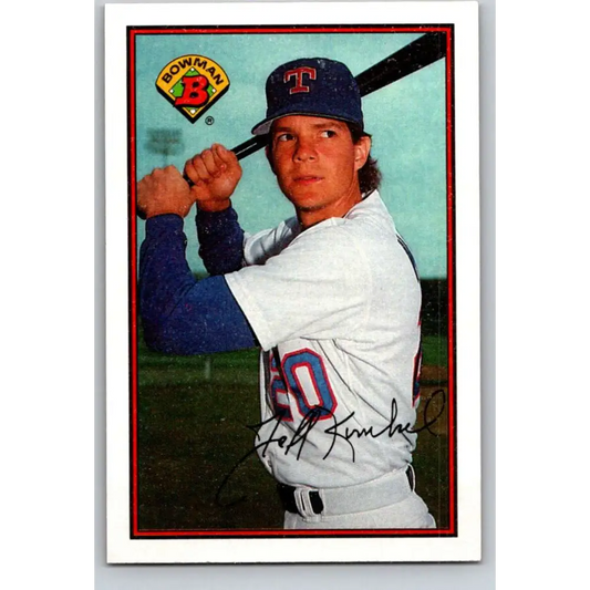 1989 Bowman #231 Jeff Kunkel NM-MT Texas Rangers Baseball Card Image 1