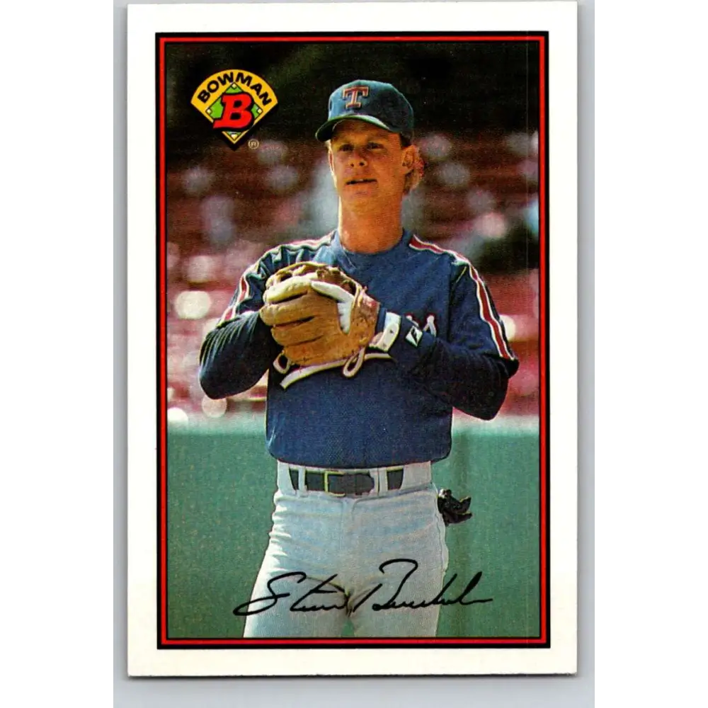 1989 Bowman #232 Steve Buechele NM-MT Texas Rangers Baseball Card Image 1