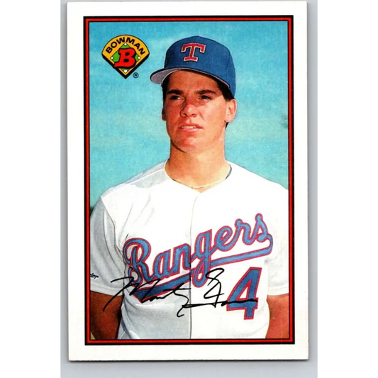 1989 Bowman #233 Monty Fariss NM-MT RC Rookie Texas Rangers Baseball Card Image 1