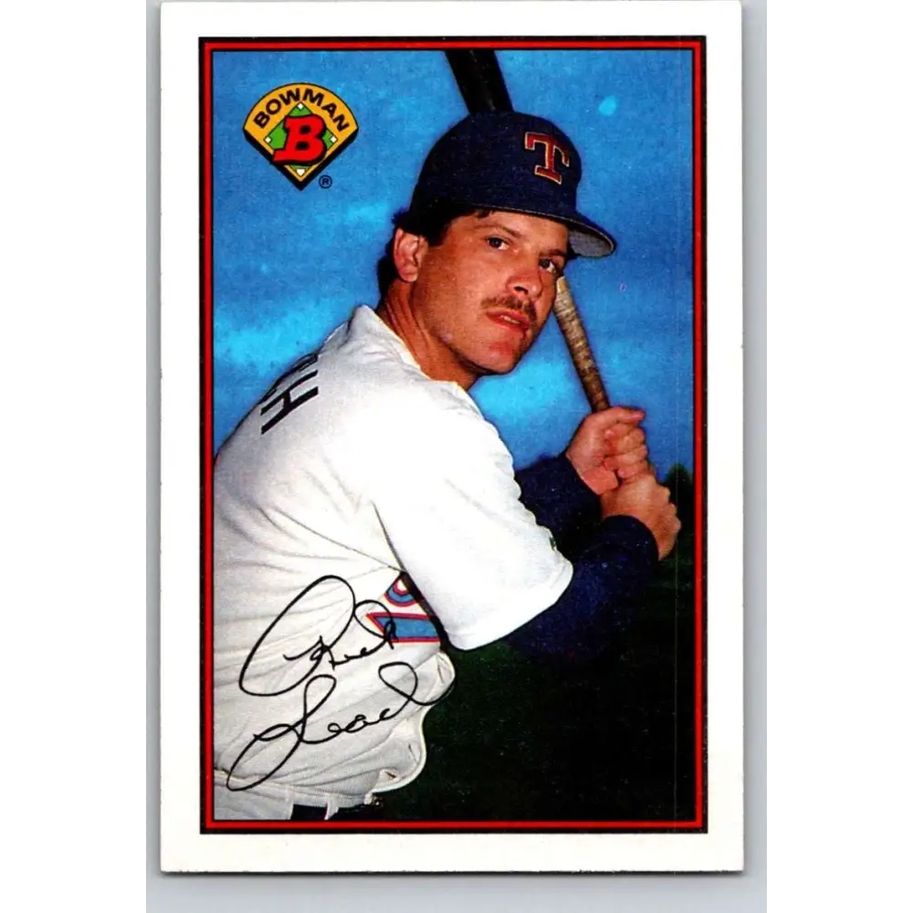 1989 Bowman #234 Rick Leach NM-MT Texas Rangers Baseball Card Image 1