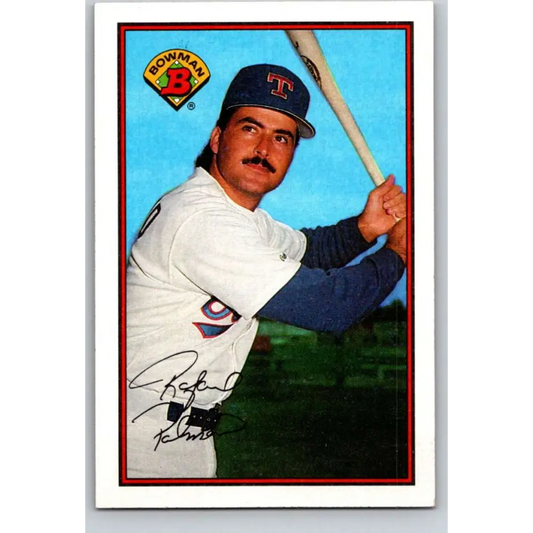 1989 Bowman #237 Rafael Palmeiro NM-MT Texas Rangers Baseball Card Image 1