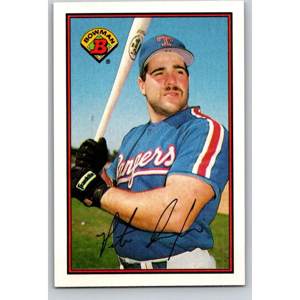 1989 Bowman #238 Pete Incaviglia NM-MT Texas Rangers Baseball Card Image 1