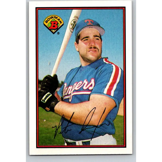 1989 Bowman #238 Pete Incaviglia NM-MT Texas Rangers Baseball Card Image 1