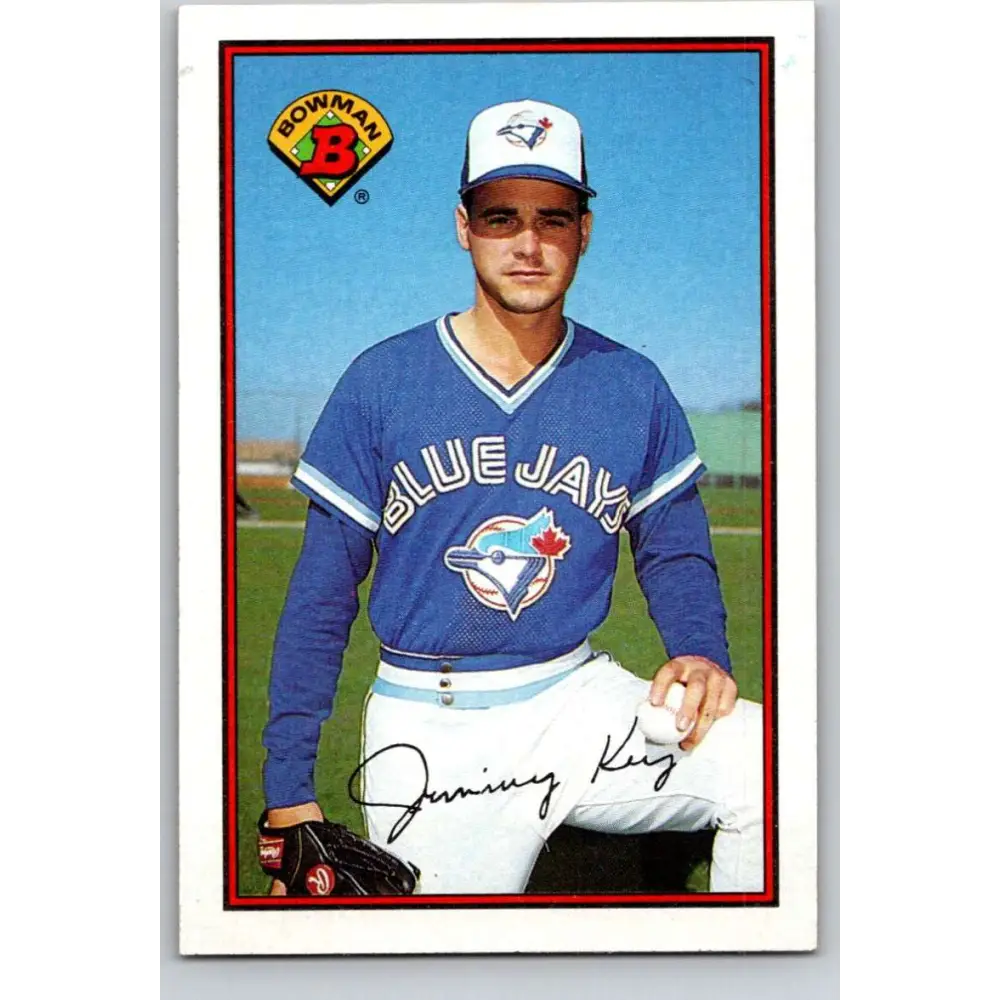 1989 Bowman #243 Jimmy Key NM-MT Toronto Blue Jays Baseball Card Image 1