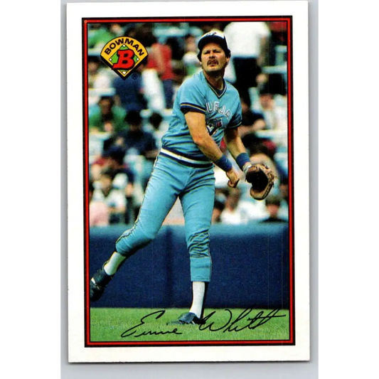 1989 Bowman #248 Ernie Whitt NM-MT Toronto Blue Jays Baseball Card Image 1