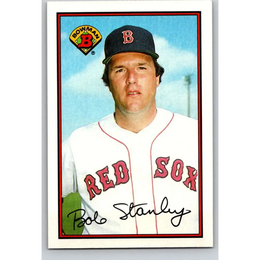 1989 Bowman #25 Bob Stanley NM-MT Boston Red Sox Baseball Card Image 1