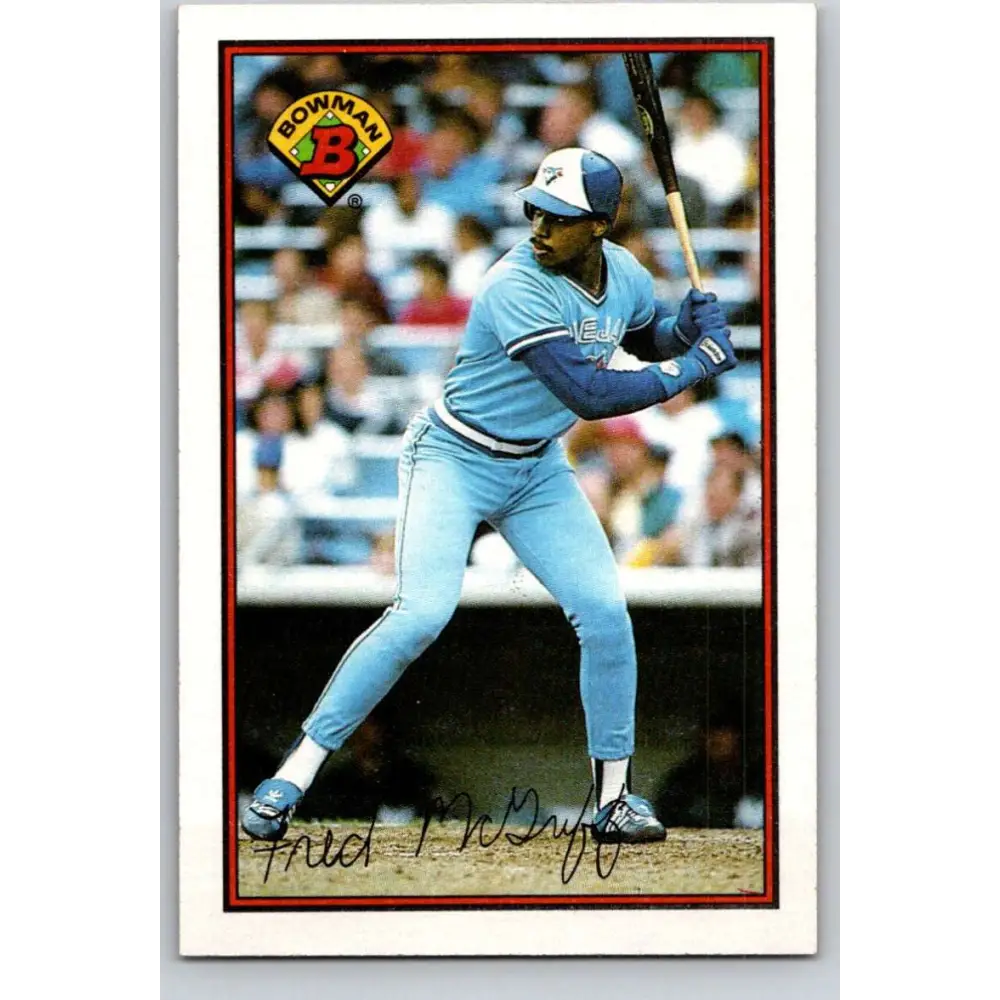 1989 Bowman #253 Fred McGriff NM-MT Toronto Blue Jays Baseball Card Image 1