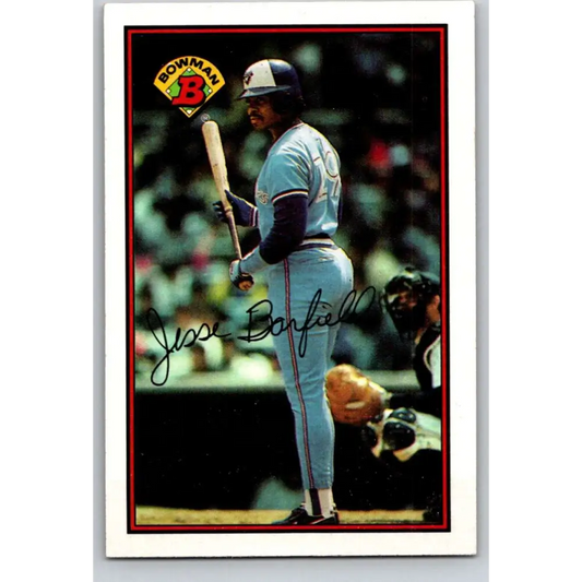 1989 Bowman #257 Jesse Barfield NM-MT Toronto Blue Jays Baseball Card Image 1