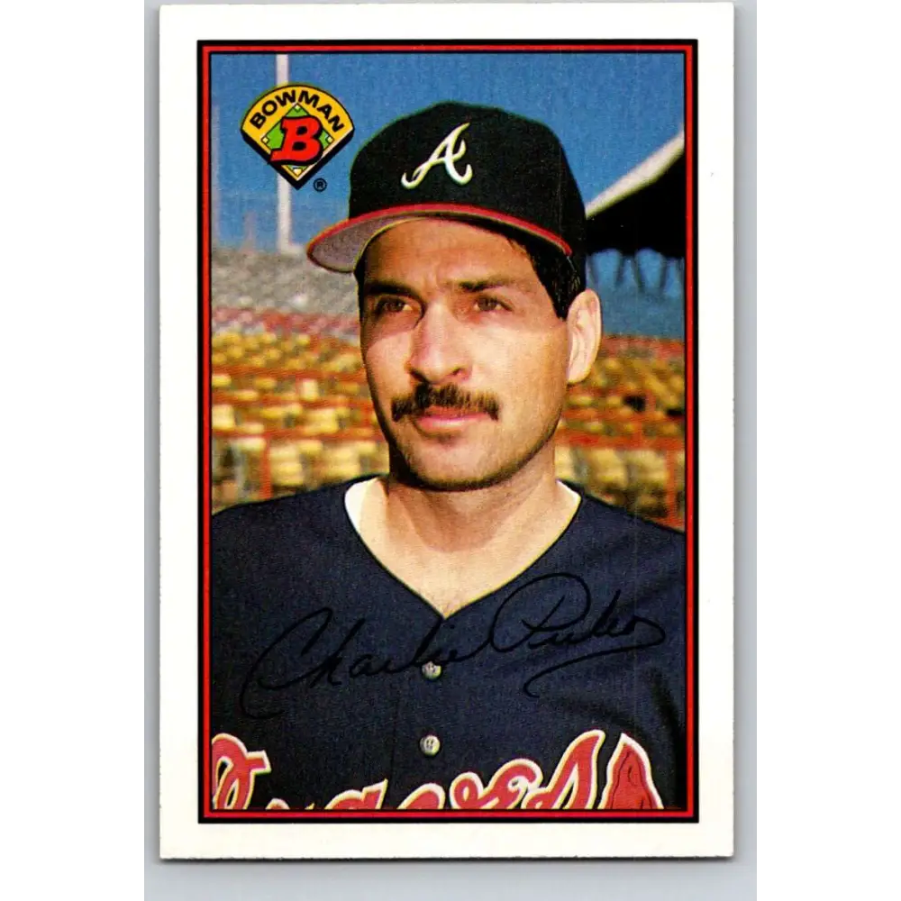 1989 Bowman #263 Charlie Puleo NM-MT Atlanta Braves Baseball Card Image 1