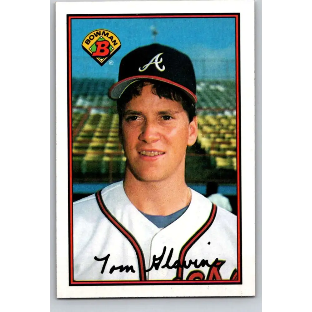 1989 Bowman #267 Tom Glavine NM-MT Atlanta Braves Baseball Card Image 1