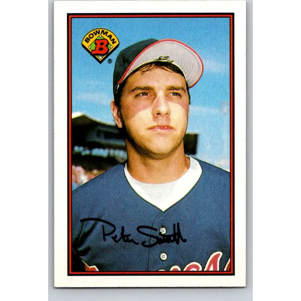 1989 Bowman #269 Pete Smith NM-MT Atlanta Braves Baseball Card Image 1