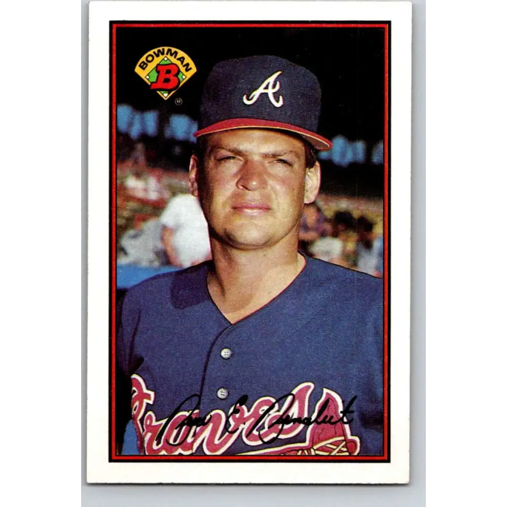 1989 Bowman #271 Bruce Benedict NM-MT Atlanta Braves Baseball Card Image 1
