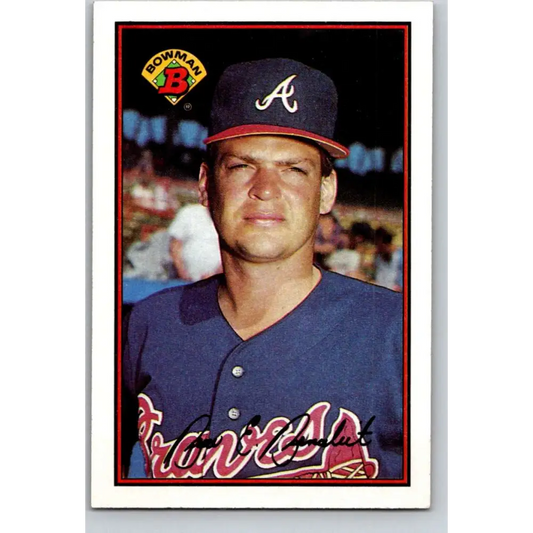 1989 Bowman #271 Bruce Benedict NM-MT Atlanta Braves Baseball Card Image 1