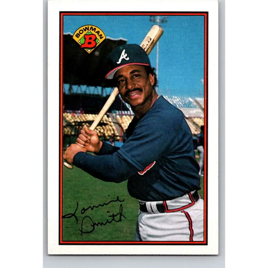 1989 Bowman #278 Lonnie Smith NM-MT Atlanta Braves Baseball Card Image 1