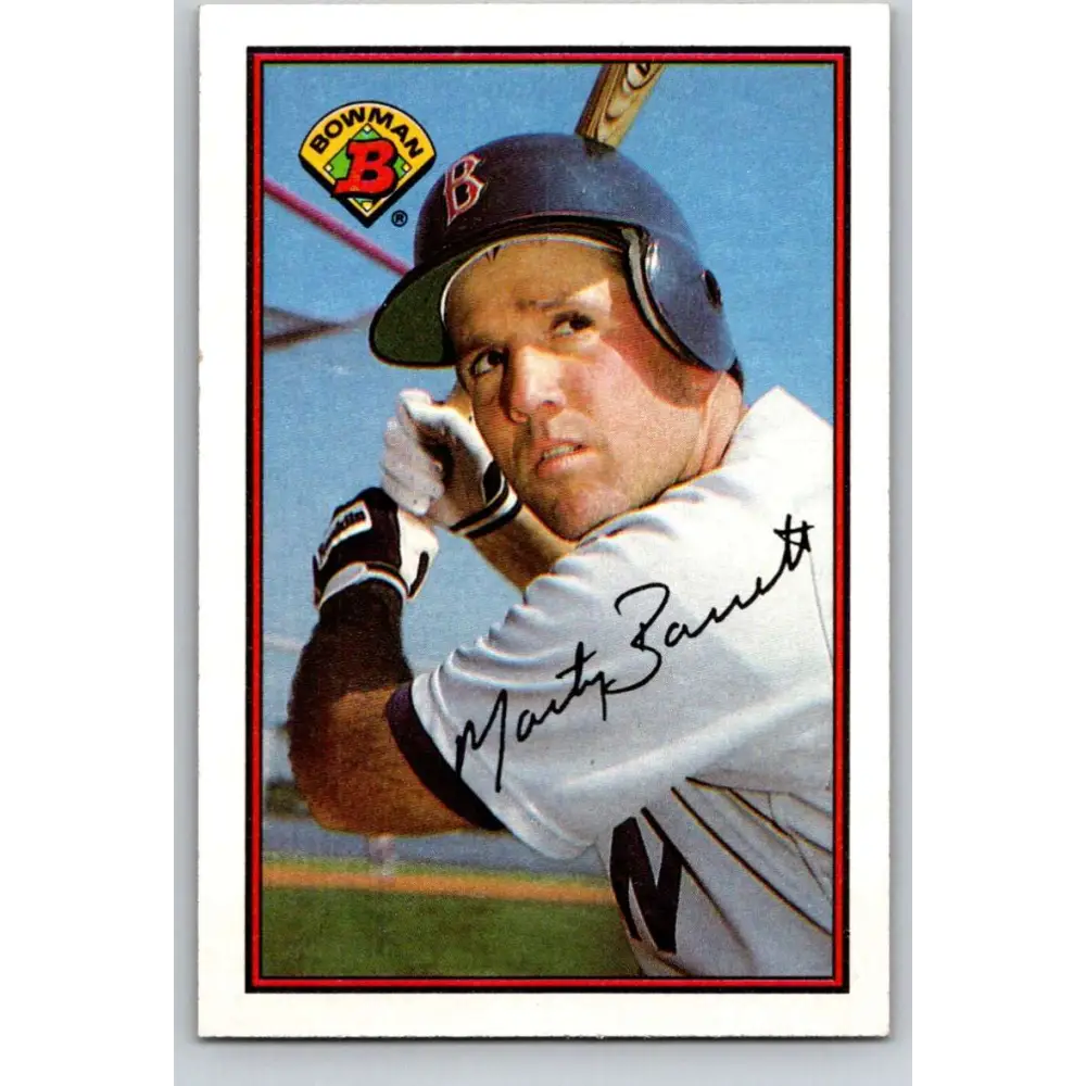 1989 Bowman #28 Marty Barrett NM-MT Boston Red Sox Baseball Card Image 1