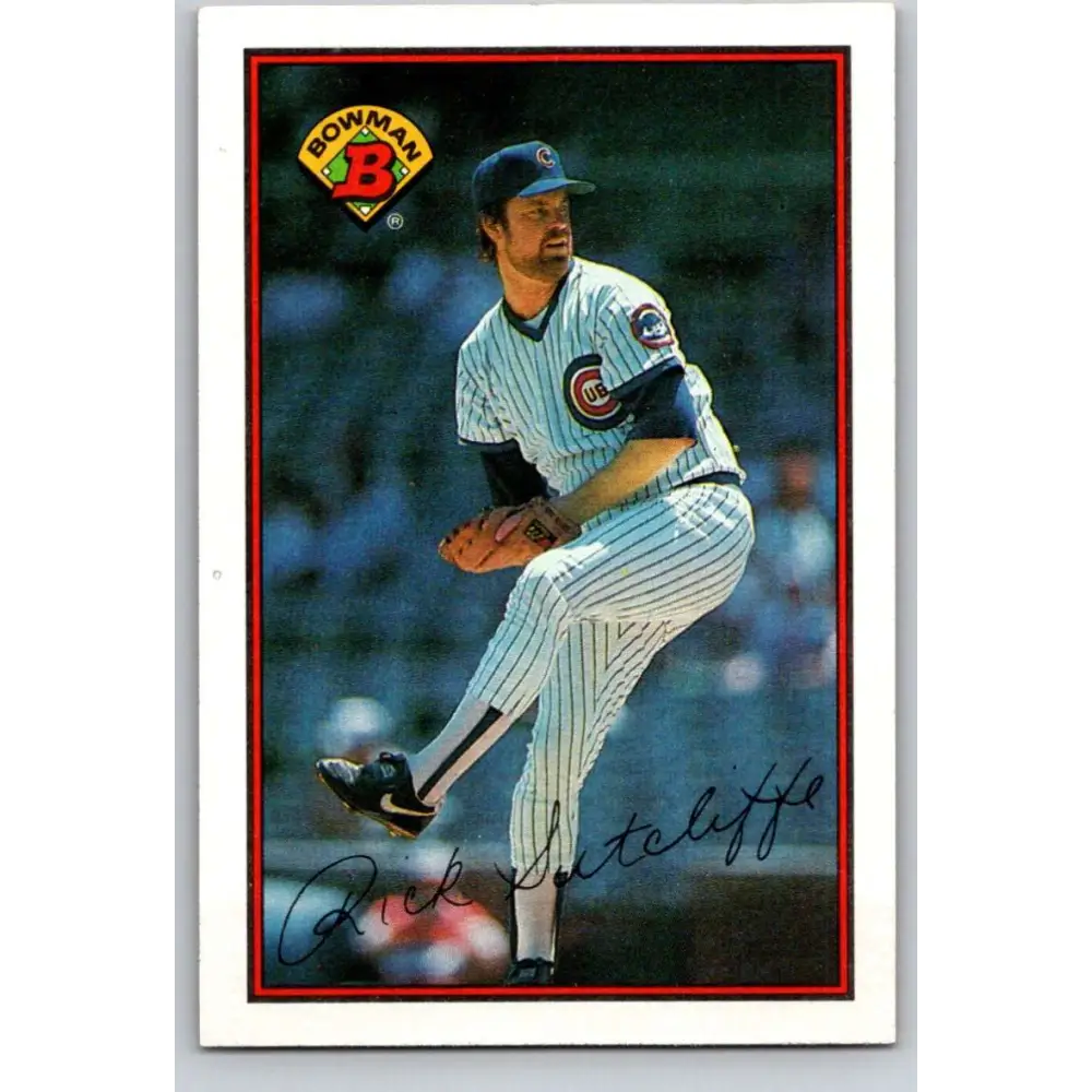1989 Bowman #281 Rick Sutcliffe NM-MT Chicago Cubs Baseball Card Image 1