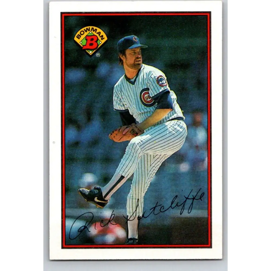 1989 Bowman #281 Rick Sutcliffe NM-MT Chicago Cubs Baseball Card Image 1