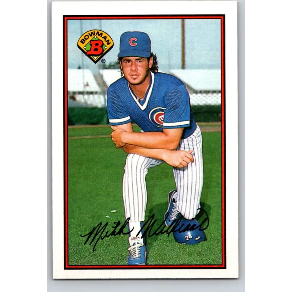 1989 Bowman #283 Mitch Williams NM-MT Chicago Cubs Baseball Card Image 1