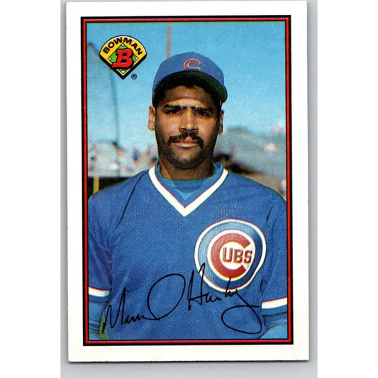 1989 Bowman #286 Mike Harkey NM-MT RC Rookie Chicago Cubs Baseball Card Image 1