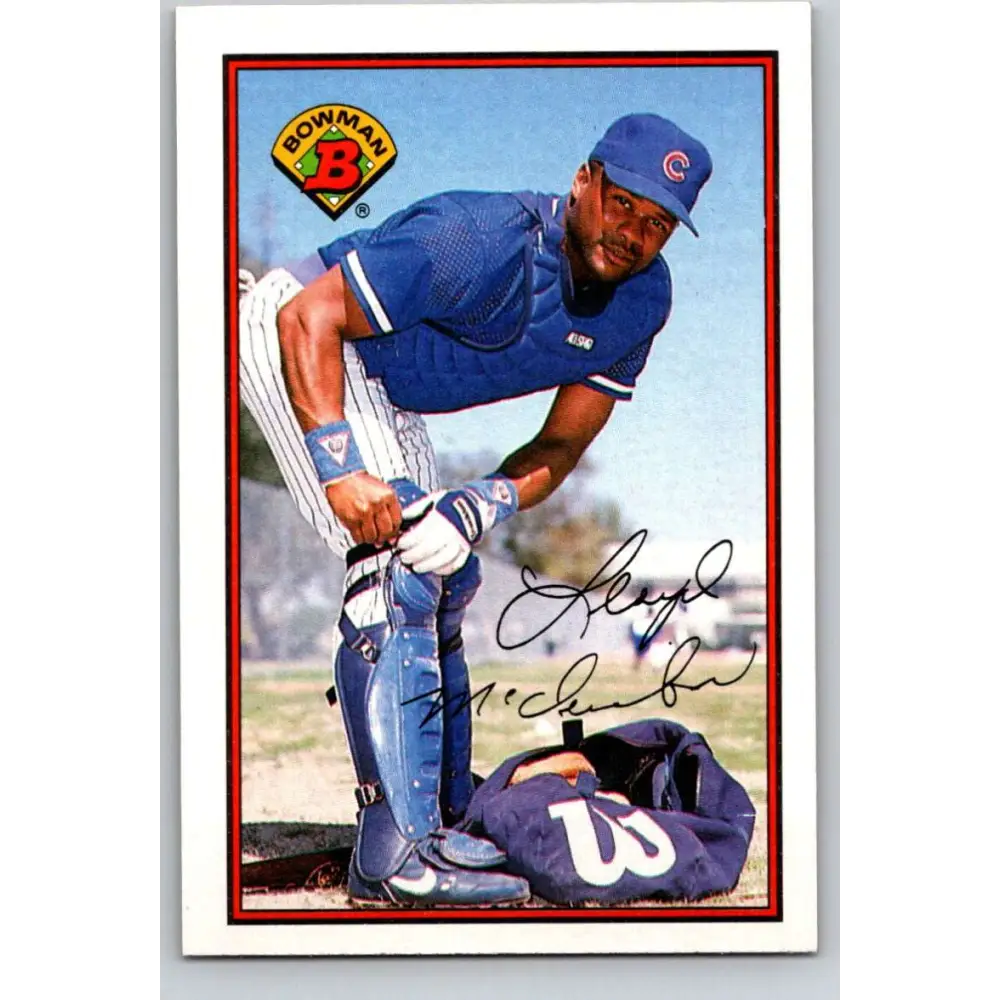 1989 Bowman #287 Lloyd McClendon NM-MT Chicago Cubs Baseball Card Image 1