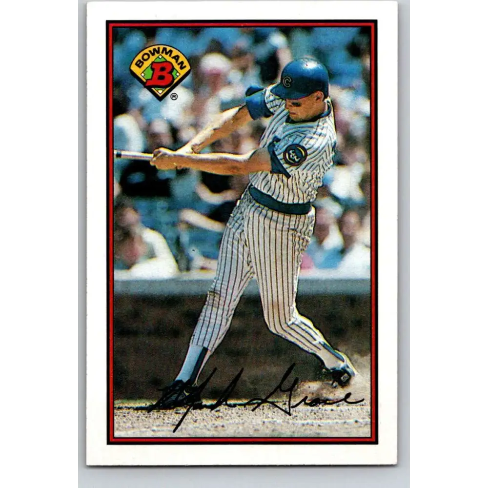 1989 Bowman #291 Mark Grace NM-MT Chicago Cubs Baseball Card Image 1