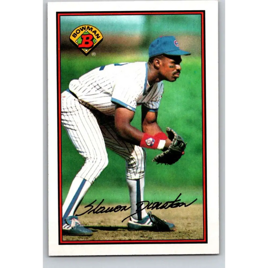 1989 Bowman #294 Shawon Dunston NM-MT Chicago Cubs Baseball Card Image 1